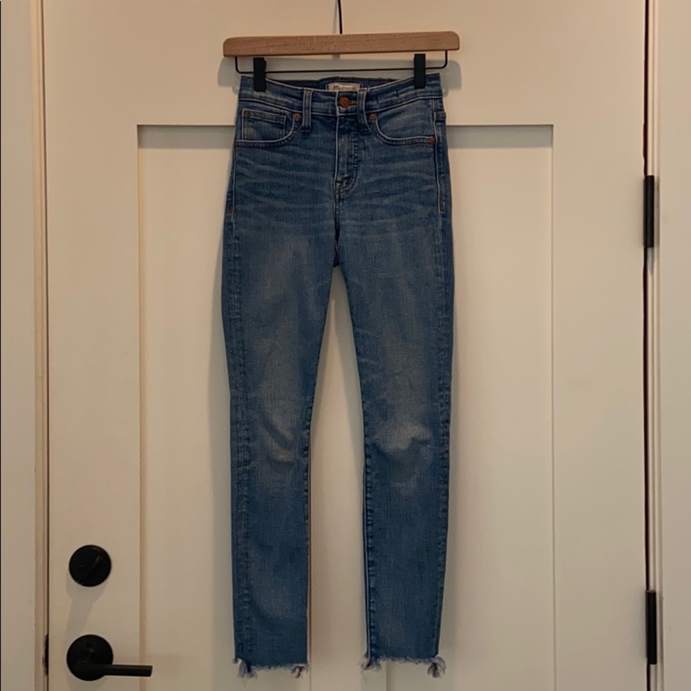 Madewell 9” high rise skinny crop